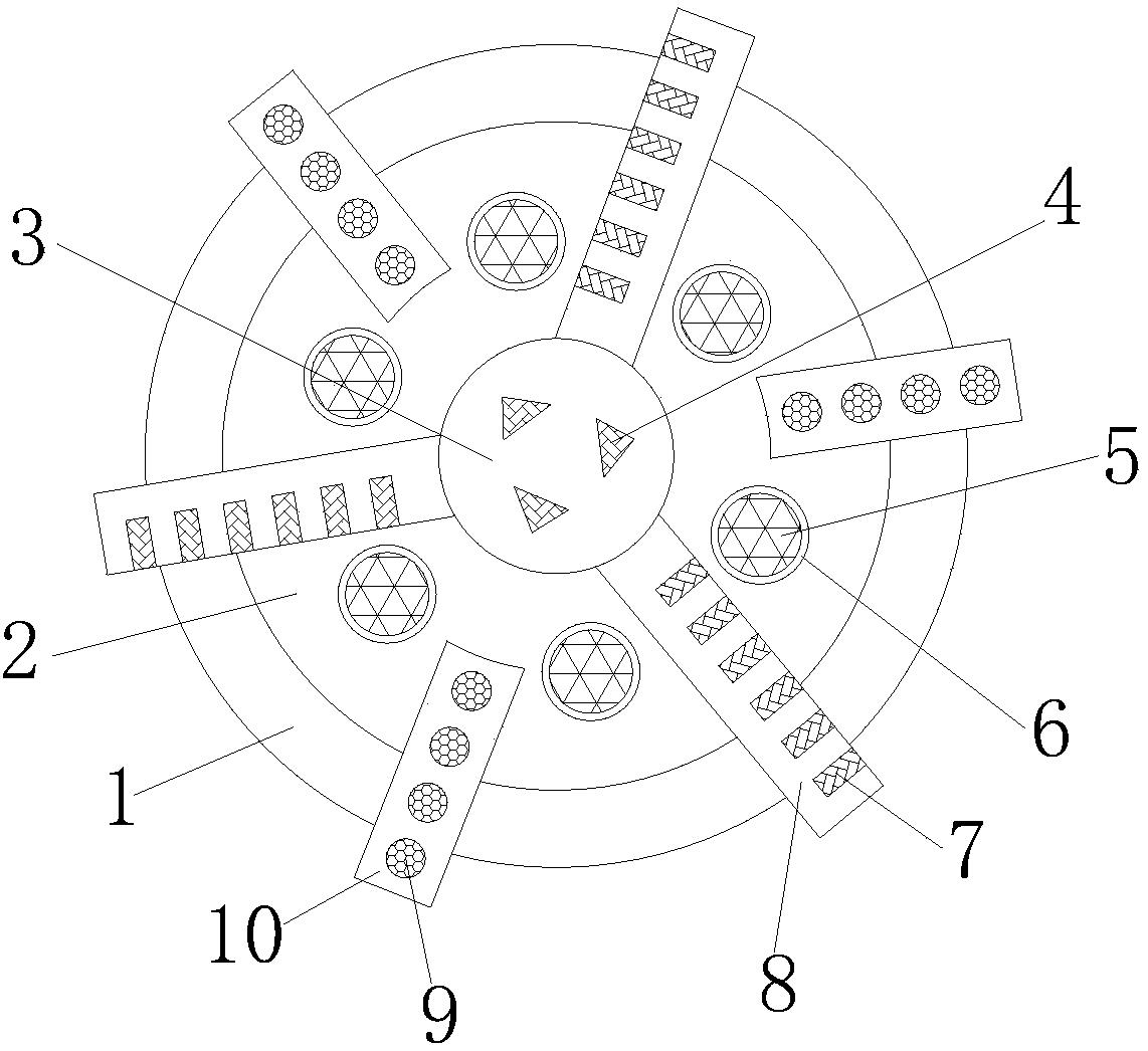 一種硬質(zhì)合金金剛石復(fù)合片鉆頭