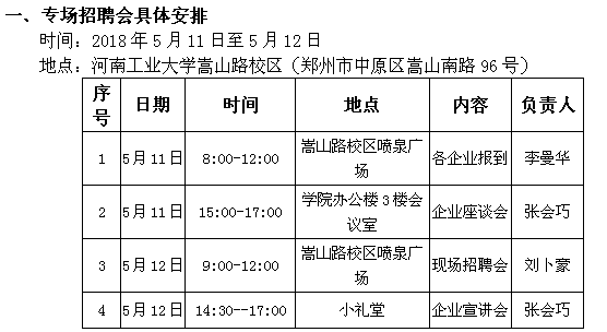 關(guān)于舉辦“河南工業(yè)大學(xué)磨料磨具、超硬材料專業(yè)?？飘厴I(yè)生專場招聘會暨2018年專科生頂崗實習(xí)洽談會”的通知