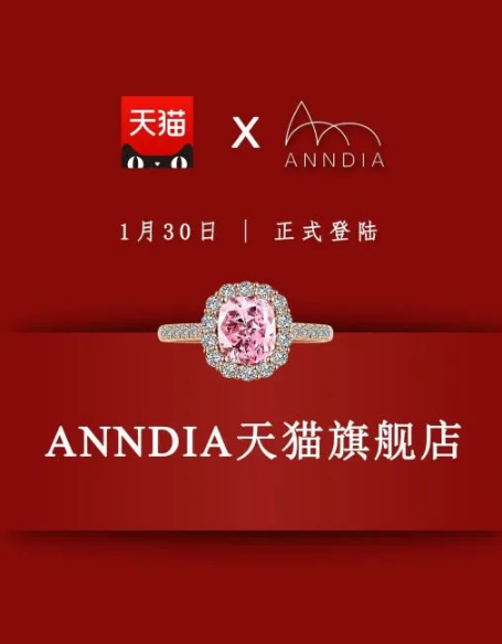 沃爾德培育鉆品牌-Anndia，成功入駐天貓商城！