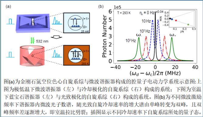 鄭州大學(xué)物理學(xué)院在基于金剛石氮空位色心的室溫腔量子電動(dòng)力學(xué)效應(yīng)研究方面取得進(jìn)展